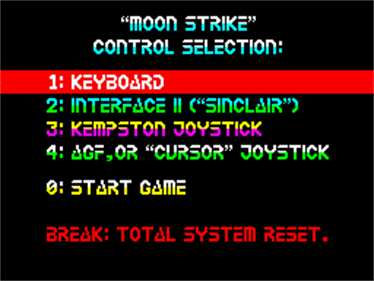 Moon Strike  - Screenshot - Game Select Image