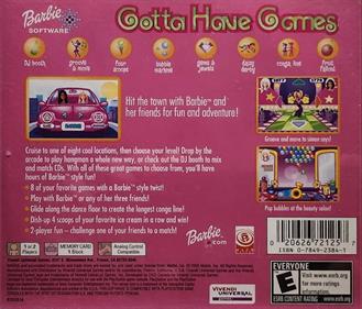 Barbie: Gotta Have Games - Box - Back Image