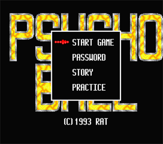 Psycho Ball - Screenshot - Game Select Image