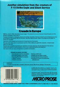 Crusade in Europe - Box - Back Image