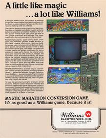 Mystic Marathon - Advertisement Flyer - Back Image