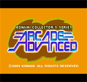 Konami Collector's Series: Arcade Advanced - Screenshot - Game Title Image
