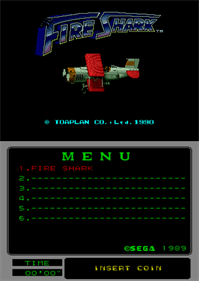 Fire Shark (Mega-Tech) - Screenshot - Game Title Image