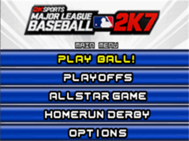 Major League Baseball 2K7 - Screenshot - Game Select Image