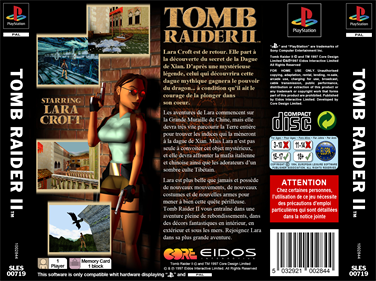 Tomb Raider II - Box - Back - Reconstructed Image