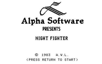 Night Fighter - Screenshot - Game Title Image