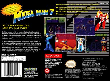 Mega Man 7 - Box - Back Image