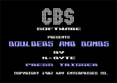 Boulders and Bombs - Screenshot - Game Title Image