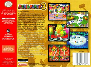 Mario Party 3 - Box - Back Image