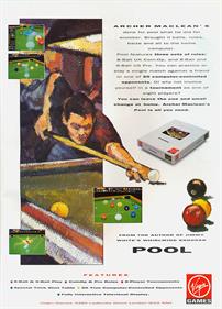 Archer MacLean's Pool - Advertisement Flyer - Front Image