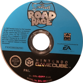 The Simpsons: Road Rage - Disc Image