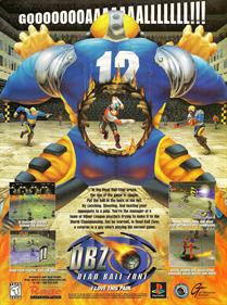 DBZ: Dead Ball Zone - Advertisement Flyer - Front Image