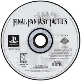 Final Fantasy Tactics - Disc Image