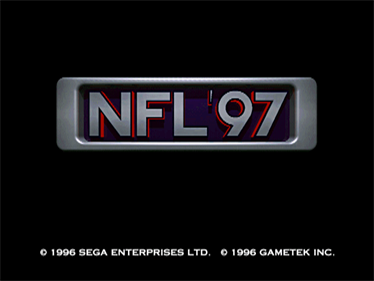 NFL '97 - Screenshot - Game Title Image