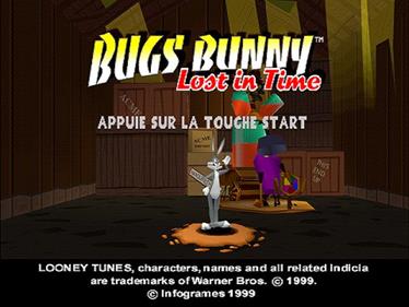 Bugs Bunny: Lost in Time - Screenshot - Game Title Image