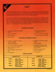 Fax - Advertisement Flyer - Back Image