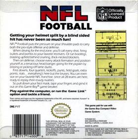 NFL Football - Box - Back Image