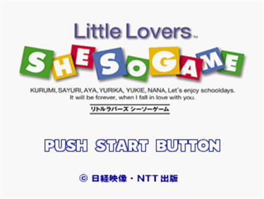 Little Lovers: She So Game - Screenshot - Game Title Image