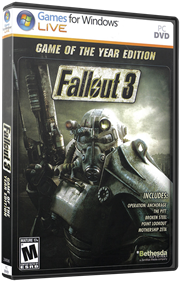 Fallout 3: Game of the Year Edition - Box - 3D Image