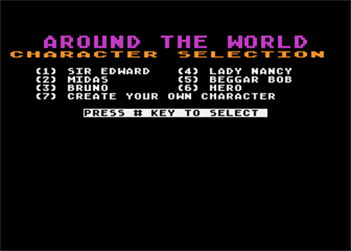 Around the World - Screenshot - Game Select Image