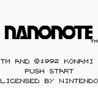 Nanonote - Screenshot - Game Title Image