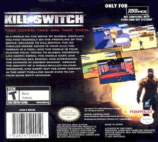 Kill.Switch - Box - Back Image