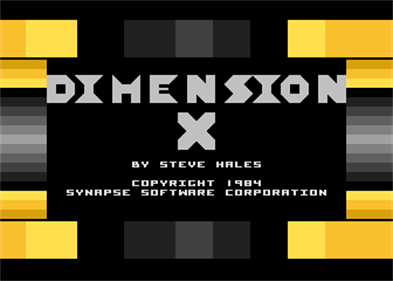 Dimension X - Screenshot - Game Title Image