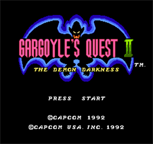 Gargoyle's Quest II - Screenshot - Game Title Image