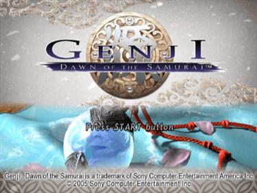 Genji: Dawn of the Samurai - Screenshot - Game Title Image