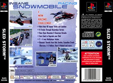 Sled Storm - Box - Back Image