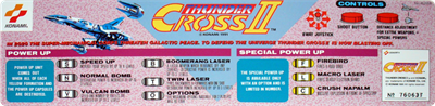 Thunder Cross II - Arcade - Controls Information Image