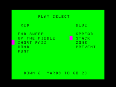 Football - Screenshot - Game Select Image