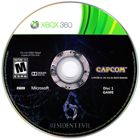 Resident Evil 6 - Disc Image