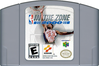 NBA in the Zone 2000 - Cart - Front Image