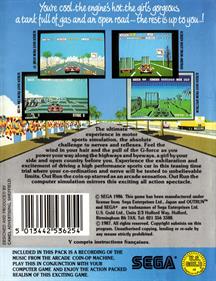 Out Run - Box - Back Image