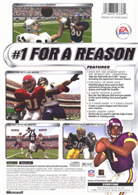 Madden NFL 2002 - Box - Back Image