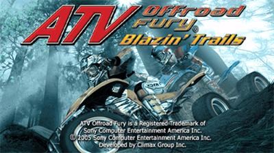 ATV Offroad Fury: Blazin' Trails - Screenshot - Game Title Image