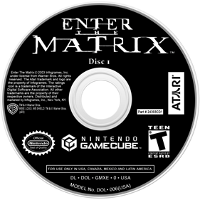 Enter the Matrix - Disc Image