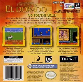 Gold and Glory: The Road to El Dorado - Box - Back Image