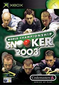 World Championship Snooker 2003 - Box - Front Image