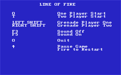 Line of Fire - Screenshot - Game Select Image