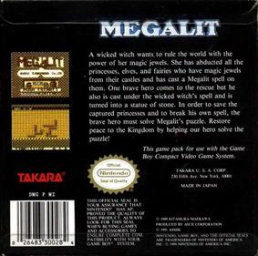 Megalit - Box - Back Image