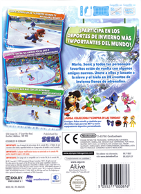 Mario & Sonic at the Olympic Winter Games - Box - Back Image