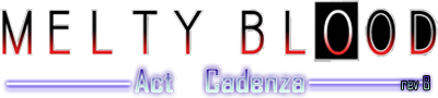 Melty Blood: Act Cadenza Ver. B - Clear Logo Image