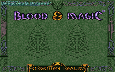 Advanced Dungeons & Dragons: Blood & Magic - Screenshot - Game Title Image