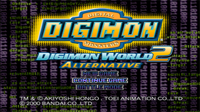 Digimon World 2: Alternative - Screenshot - Game Select Image