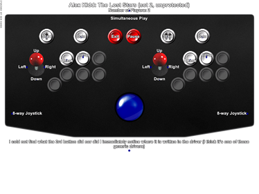 Alex Kidd: The Lost Stars - Arcade - Controls Information Image