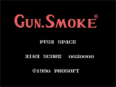 Gun.Smoke - Screenshot - Game Title Image