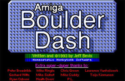 Amiga Boulder Dash - Screenshot - Game Title Image