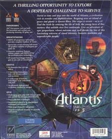 Atlantis: The Lost Tales - Box - Back Image